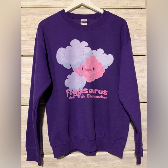 Brain Fog “Foggosaurus aka Brain Fog Monster” Hoodie - Picture 1 of 4